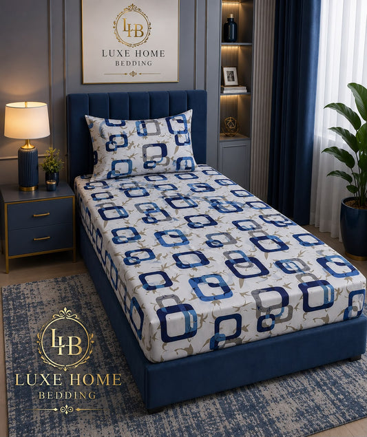 Geometric Loop Printed Bedsheet