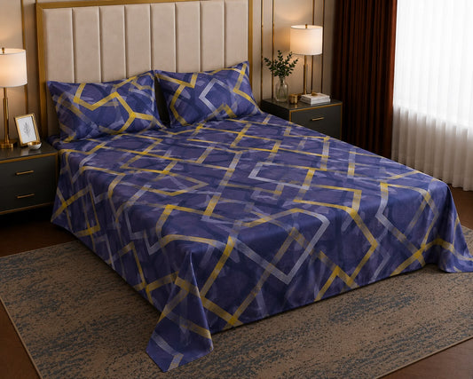 Abstract Geometric Printed Bedsheet